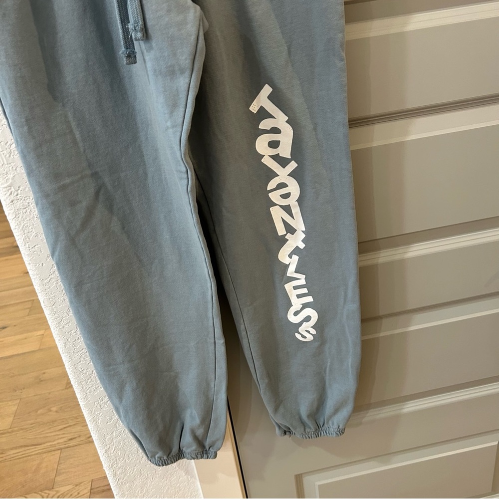 New Talentless Spell Out Blue Jogger Pants - Picture 3 of 4